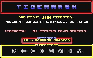 C64 GameBase Tidemarsh_[Preview] [Firebird] 1986